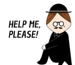 Classic hipster sticker #14678455