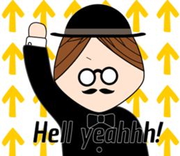 Classic hipster sticker #14678460