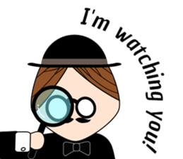 Classic hipster sticker #14678462