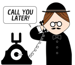 Classic hipster sticker #14678463