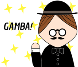 Classic hipster sticker #14678468