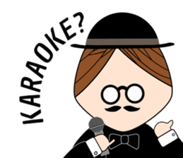 Classic hipster sticker #14678471