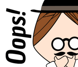 Classic hipster sticker #14678474