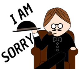 Classic hipster sticker #14678476