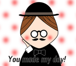 Classic hipster sticker #14678477