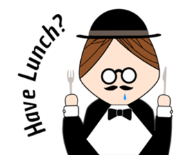 Classic hipster sticker #14678478