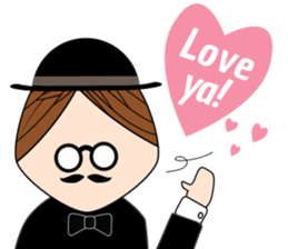 Classic hipster sticker #14678479