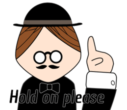 Classic hipster sticker #14678480