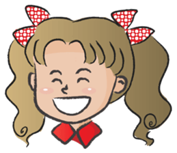 little girl cute cute sticker #14679262