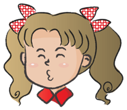 little girl cute cute sticker #14679263