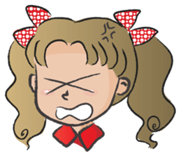 little girl cute cute sticker #14679264
