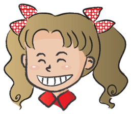 little girl cute cute sticker #14679265