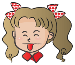 little girl cute cute sticker #14679266