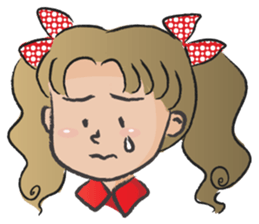 little girl cute cute sticker #14679270