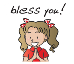 little girl cute cute sticker #14679276