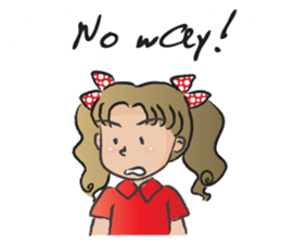 little girl cute cute sticker #14679279