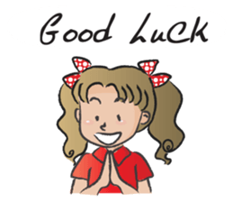 little girl cute cute sticker #14679286