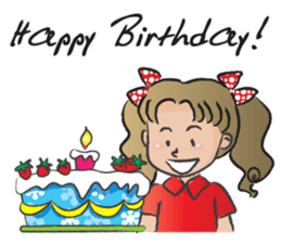 little girl cute cute sticker #14679288