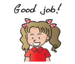 little girl cute cute sticker #14679290