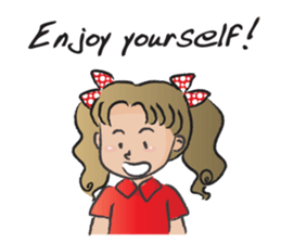 little girl cute cute sticker #14679292