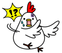 Happy new year !! chicken come here!! sticker #14680373