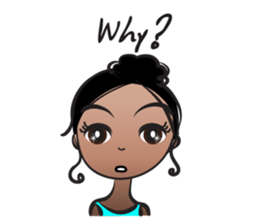 Black beauty & with hair tied sticker #14680470