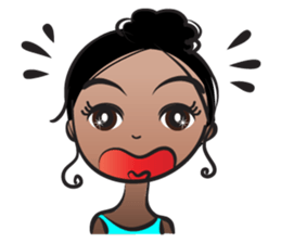 Black beauty & with hair tied sticker #14680472