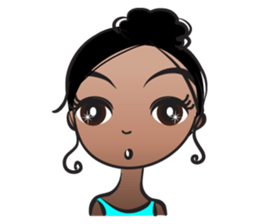 Black beauty & with hair tied sticker #14680473