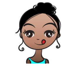 Black beauty & with hair tied sticker #14680480