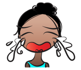 Black beauty & with hair tied sticker #14680481