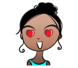 Black beauty & with hair tied sticker #14680484