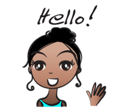 Black beauty & with hair tied sticker #14680489