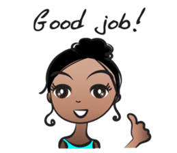 Black beauty & with hair tied sticker #14680492