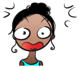 Black beauty & with hair tied sticker #14680493