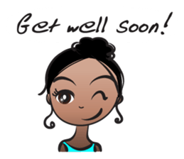 Black beauty & with hair tied sticker #14680494