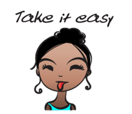 Black beauty & with hair tied sticker #14680499