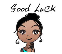 Black beauty & with hair tied sticker #14680500