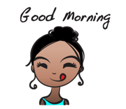 Black beauty & with hair tied sticker #14680504