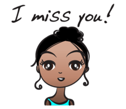 Black beauty & with hair tied sticker #14680507