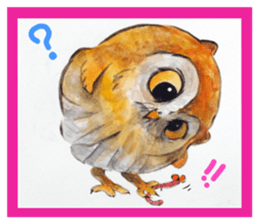 Kura's cute owls sticker #14680713