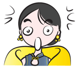 Cheongsam girl sticker #14680801