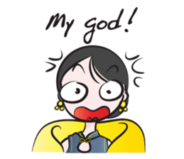 Cheongsam girl sticker #14680810