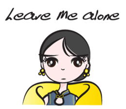 Cheongsam girl sticker #14680814