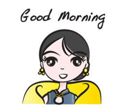 Cheongsam girl sticker #14680817