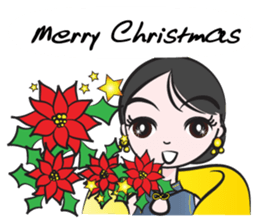Cheongsam girl sticker #14680820