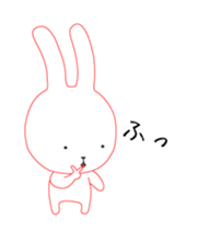 A moving white rabbit sticker #14681300