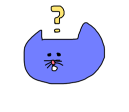 Cats of the strange color sticker #14681332