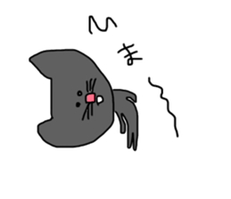 Cats of the strange color sticker #14681334