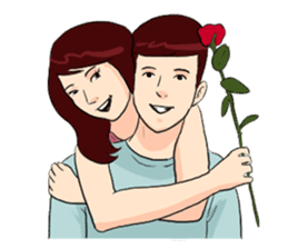 The Valentine's Couple sticker #14681508