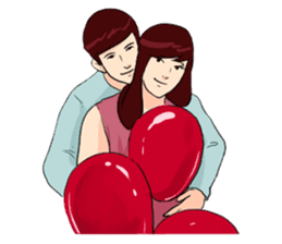 The Valentine's Couple sticker #14681513